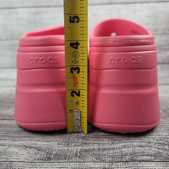 Crocs Siren Clog High Heel Sandal Hyper Pink 208547-6VZ (Men's 11) - Picture 4 of 7